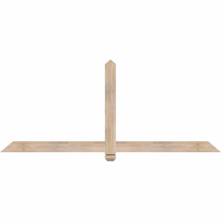 Ekena Millwork Eugene Smooth Timber Gable Bracket, Douglas Fir, 72"W x 30"H x 1 1/2"D x 3 1/2"F, 10/12 Pitch GBW072X30X0204EUG00SDF
